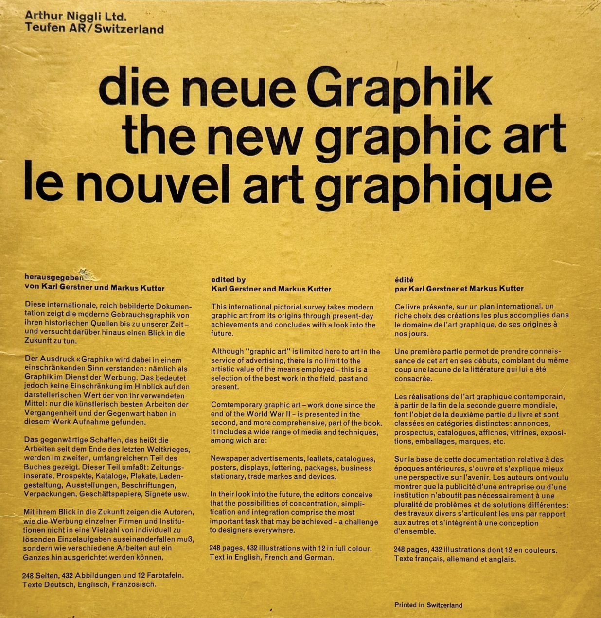Die Neue Graphik/The New Graphic Art/Le Nouvel Art Graphique