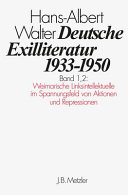 Deutsche Exilliteratur Band 1