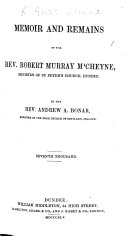 Memoir and Remains of Robert Murray M'Cheyne