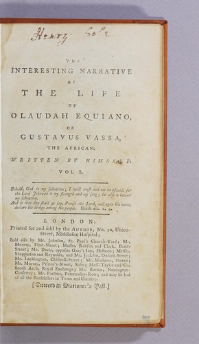 The Life of Olaudah Equiano, or Gustavus Vassa, the African