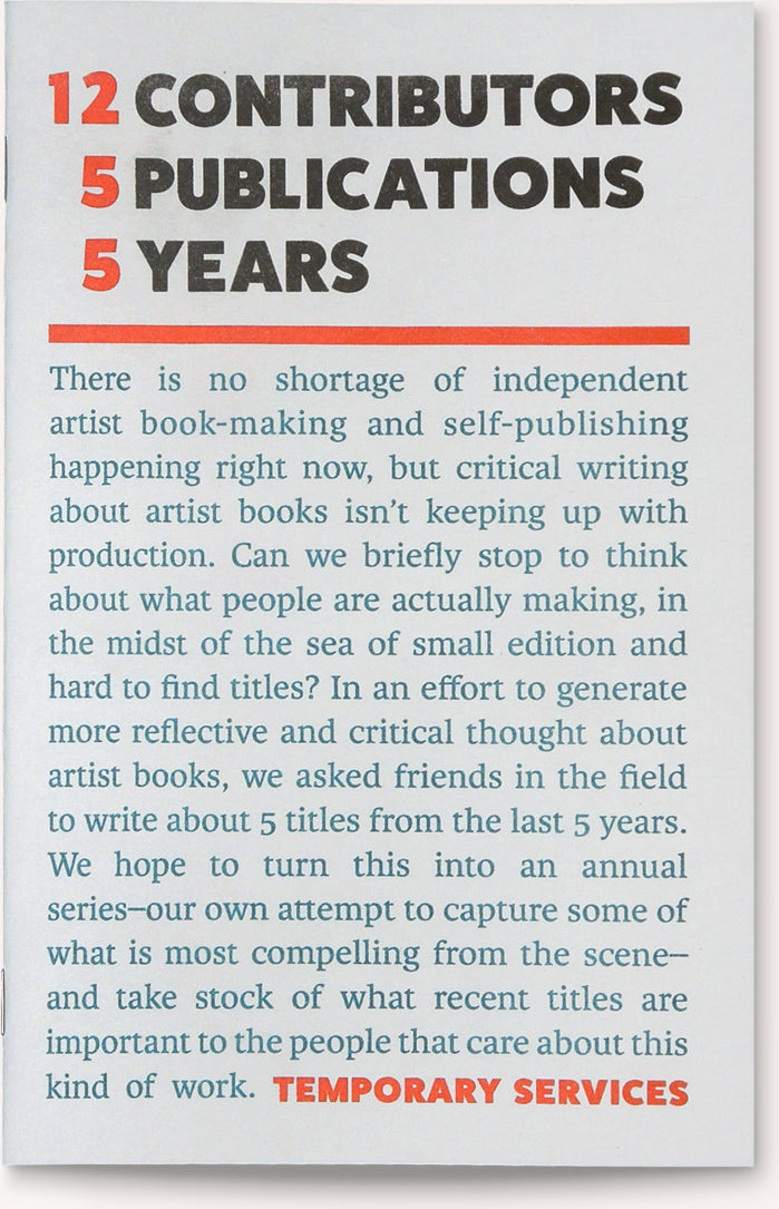 12 Contributors, 5 Publications, 5 Years