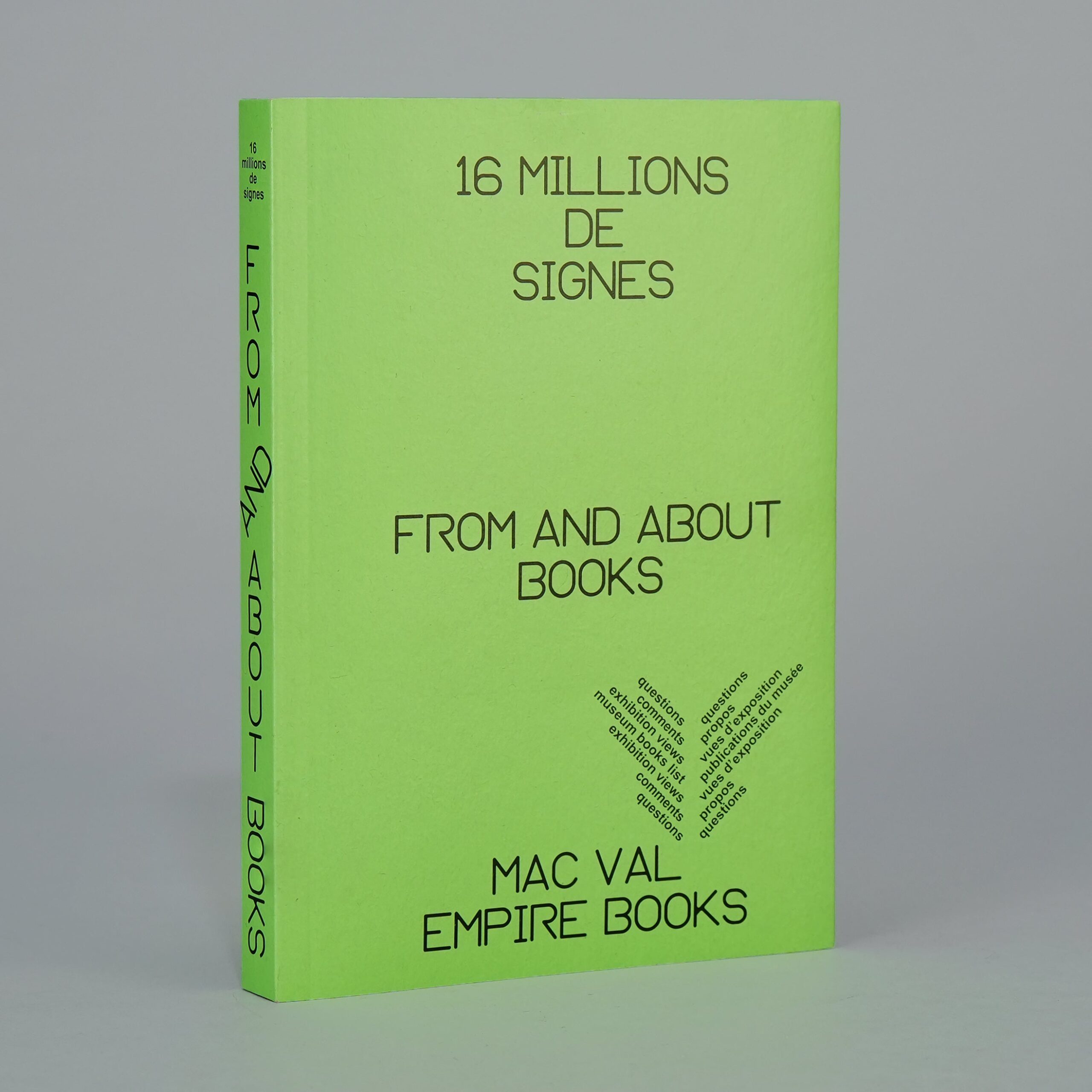 16 millions de signes / From and About Books