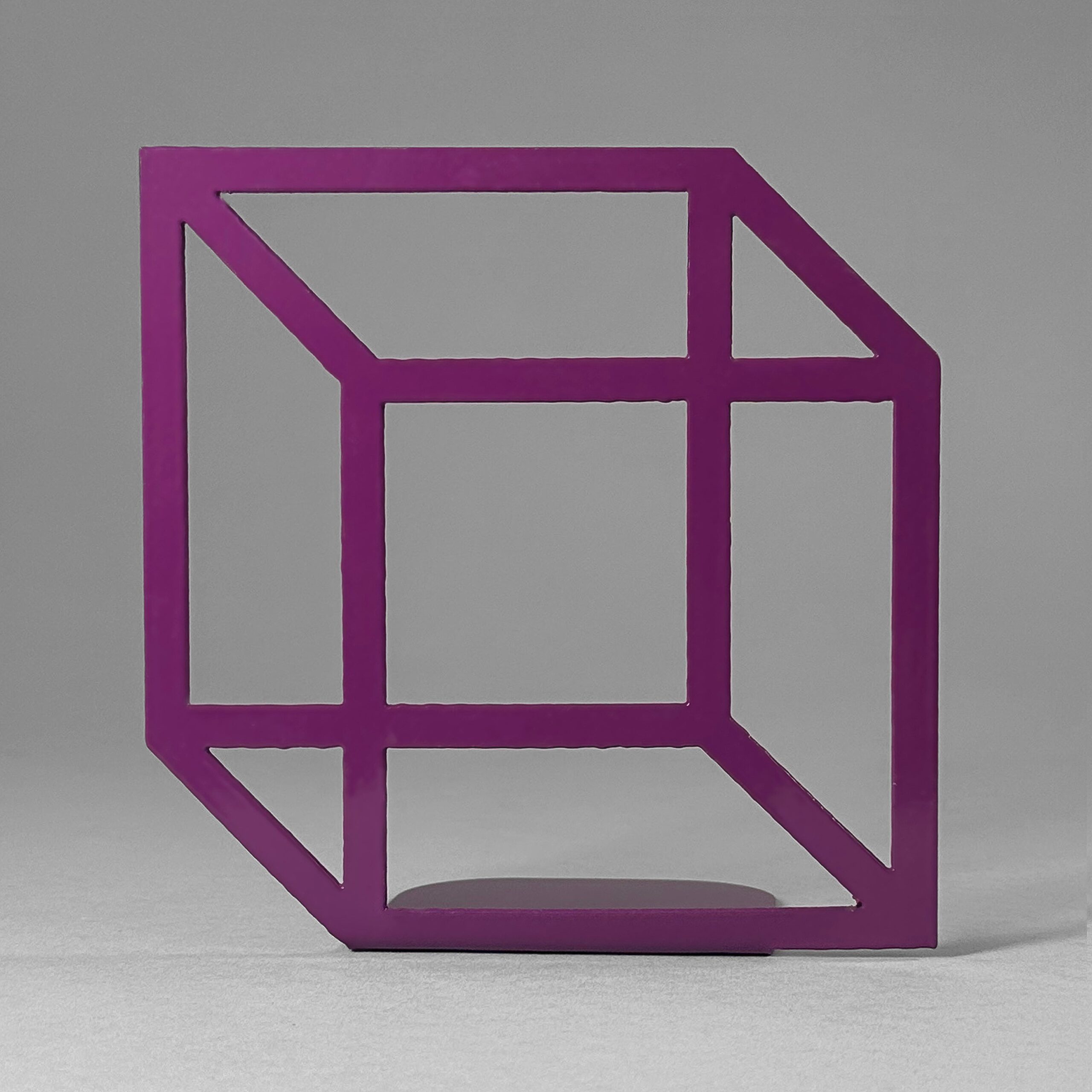 3D Cube Bookend (Purple)