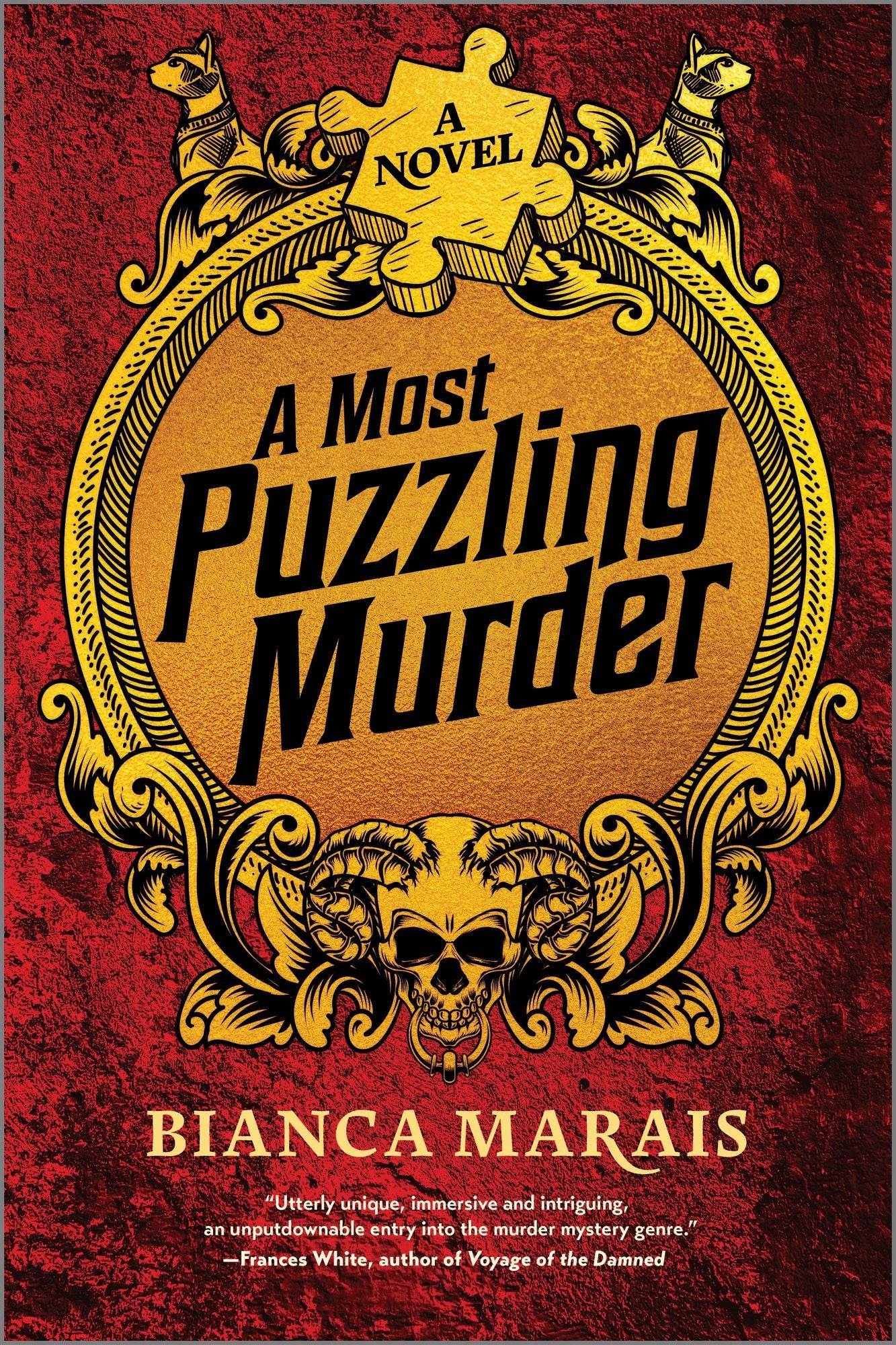 A Most Puzzling Murder: A quirky, humorous locked room murder mystery with riddles and puzzles for the reader to solve cover