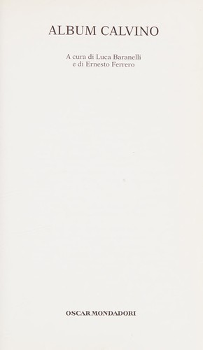 ALBUM CALVINO cover