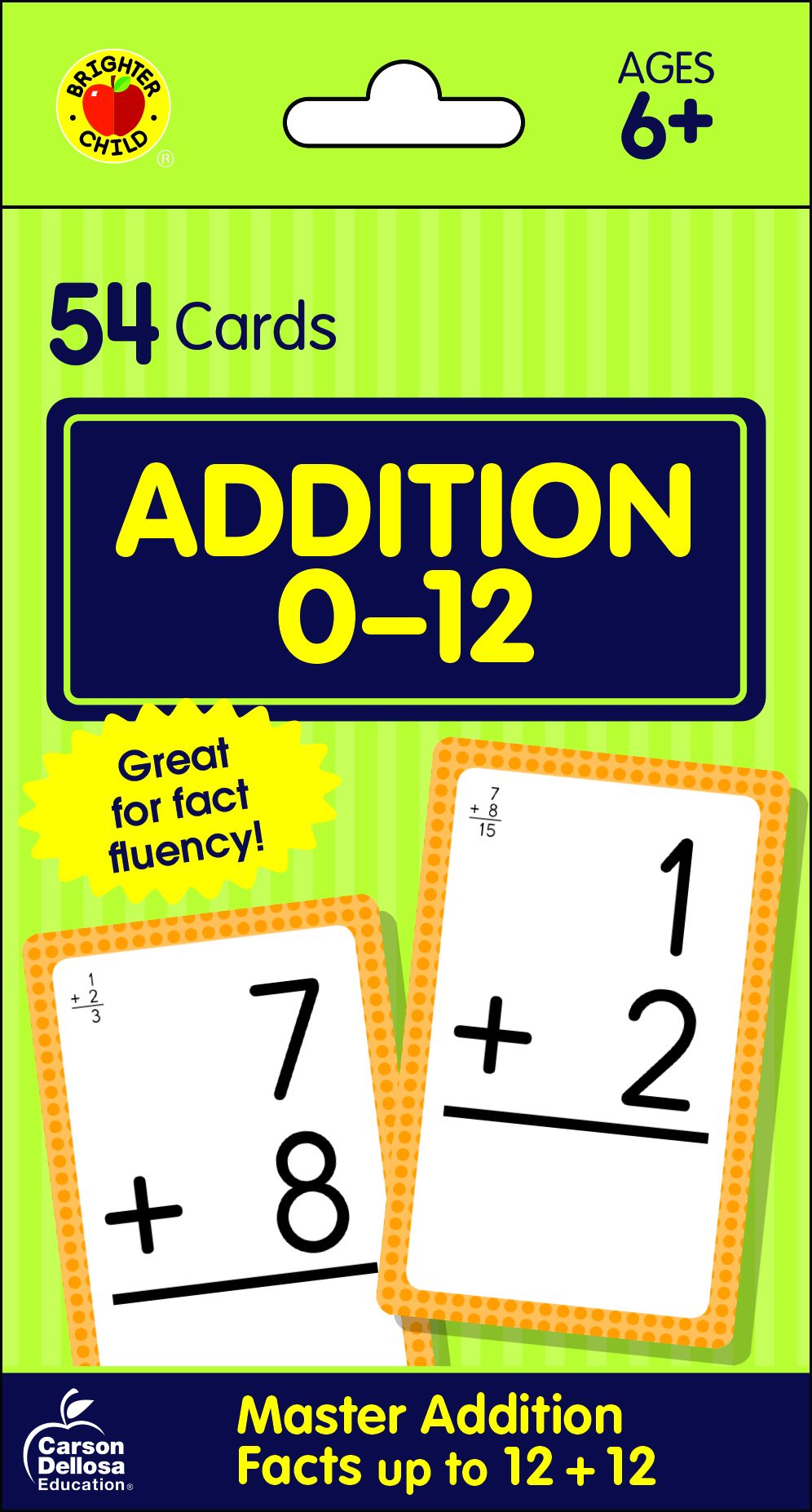 Addition 0 to 12 Flash Cards cover