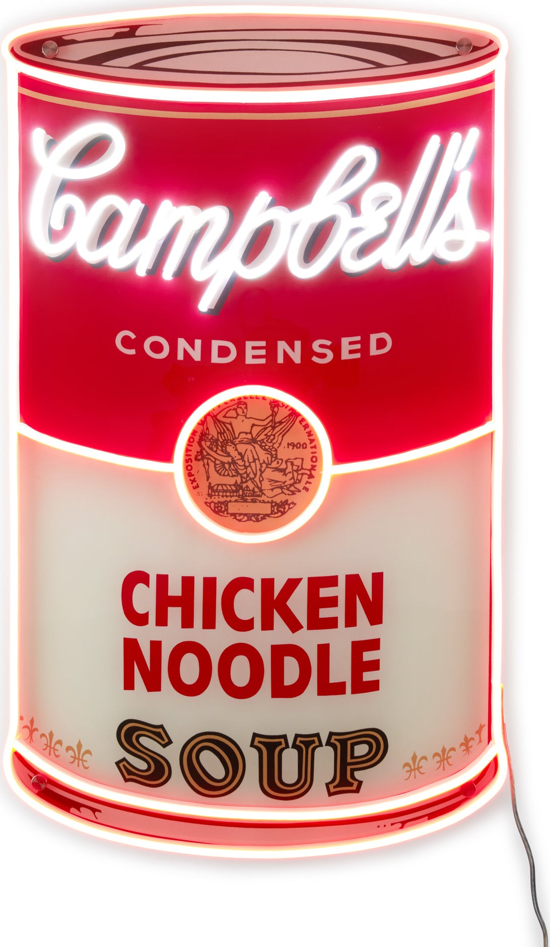 Andy Warhol Chicken Noodle Soup Can Neon Sign