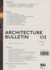 Architecture Bulletin 01: Essays on the Designed Environment cover