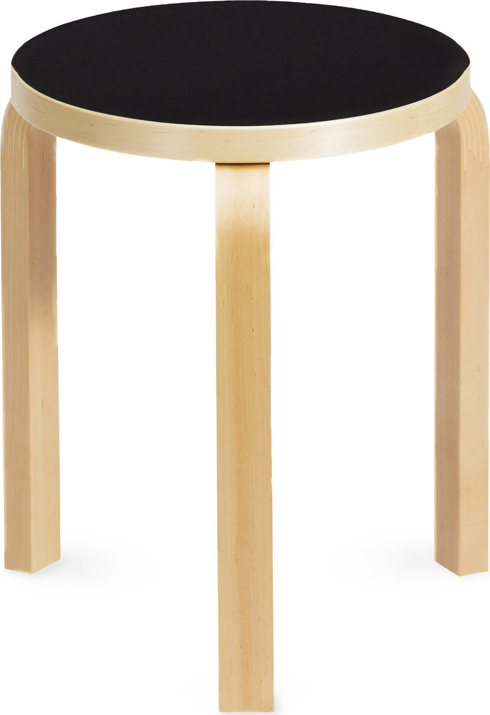 Artek Aalto Stacking Stool 60 – Black/ Birch