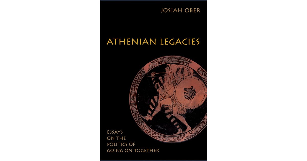Athenian Legacies: Essays on the Politics of Going On Together cover