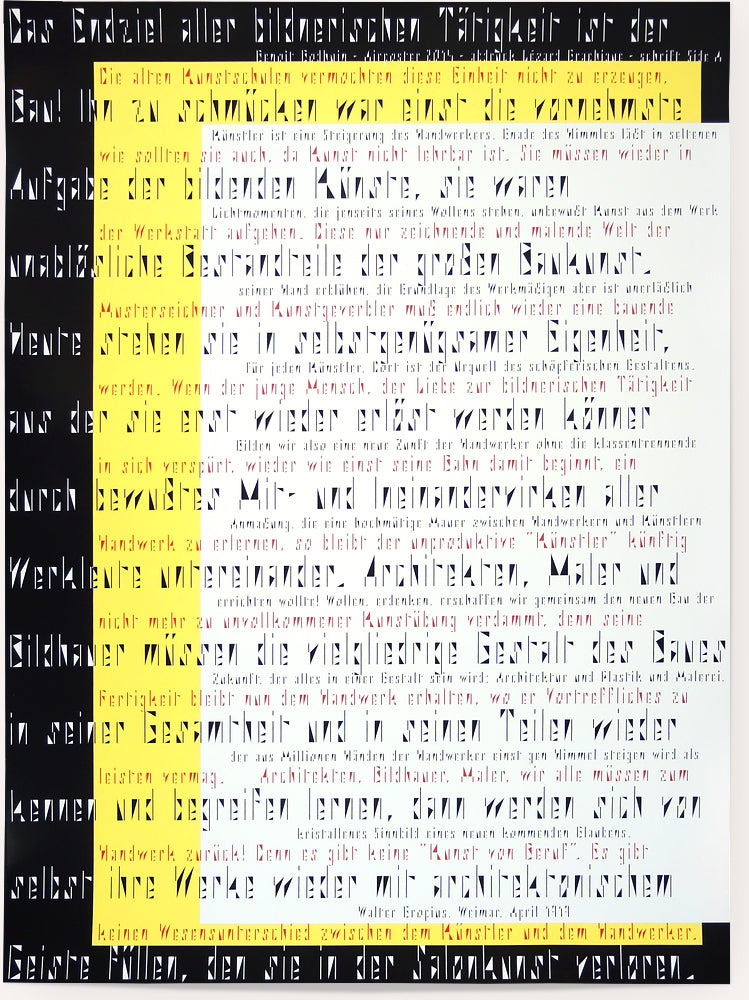 Benoît Bodhuin / Poster No. 4