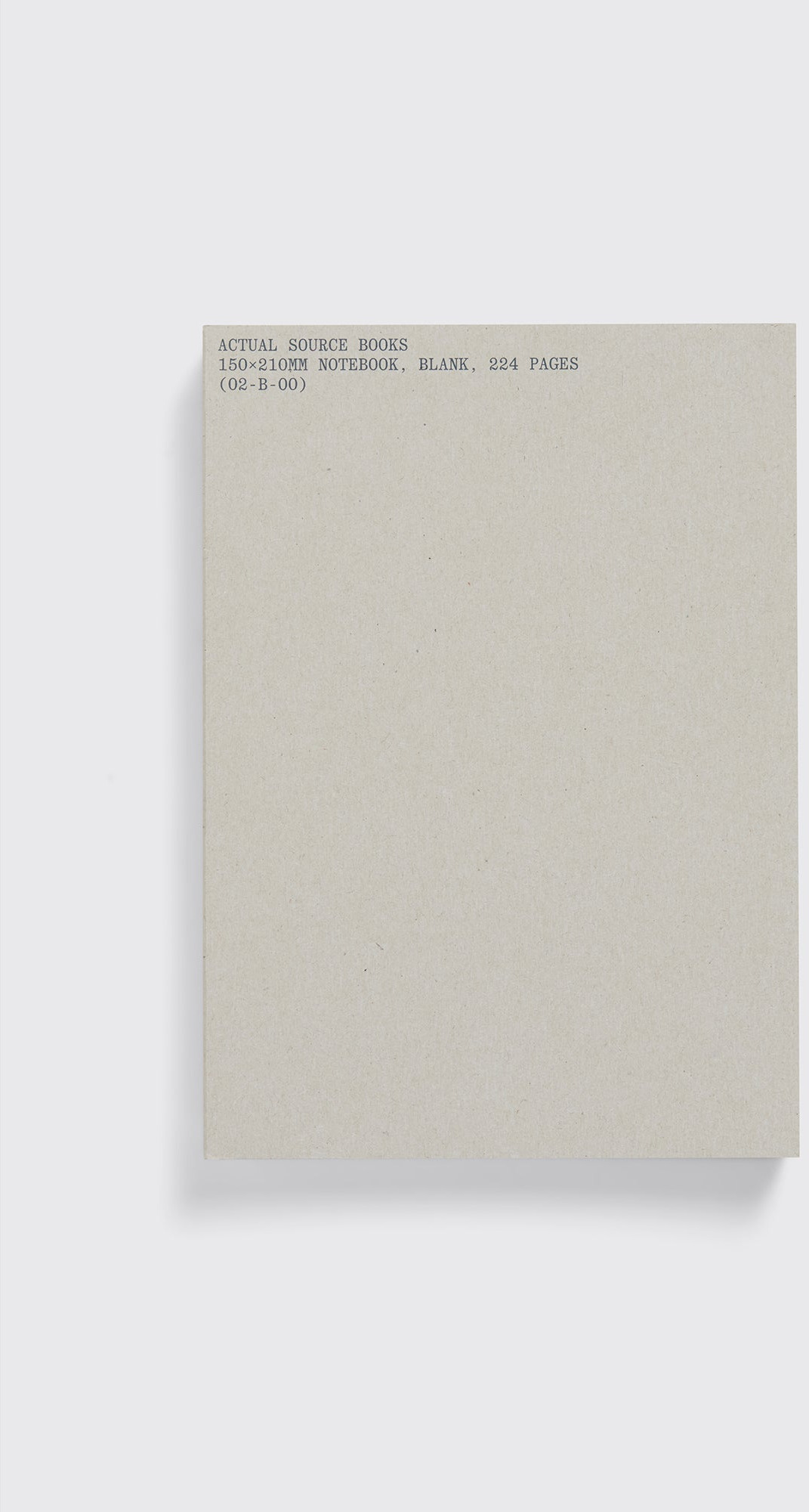 Blank Page Notebook