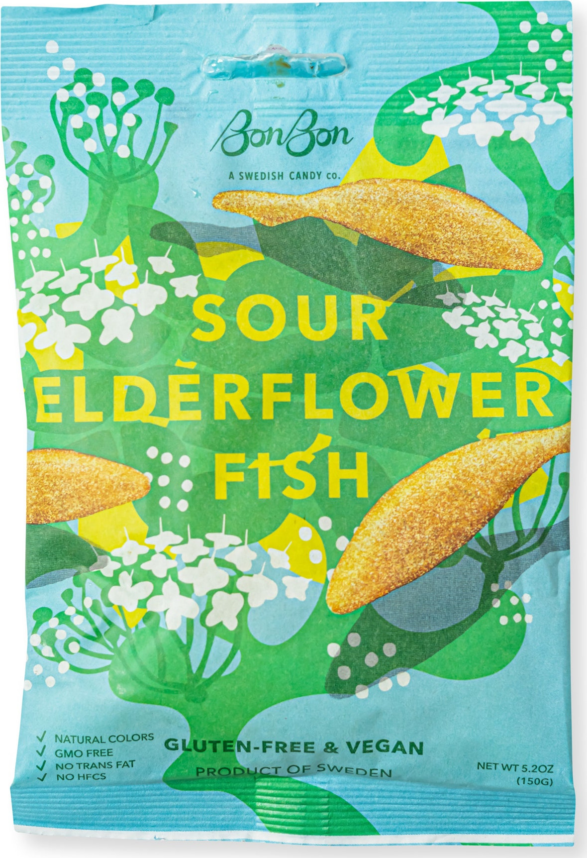 BonBon Gummy Fish Candy – Sour Elderflower