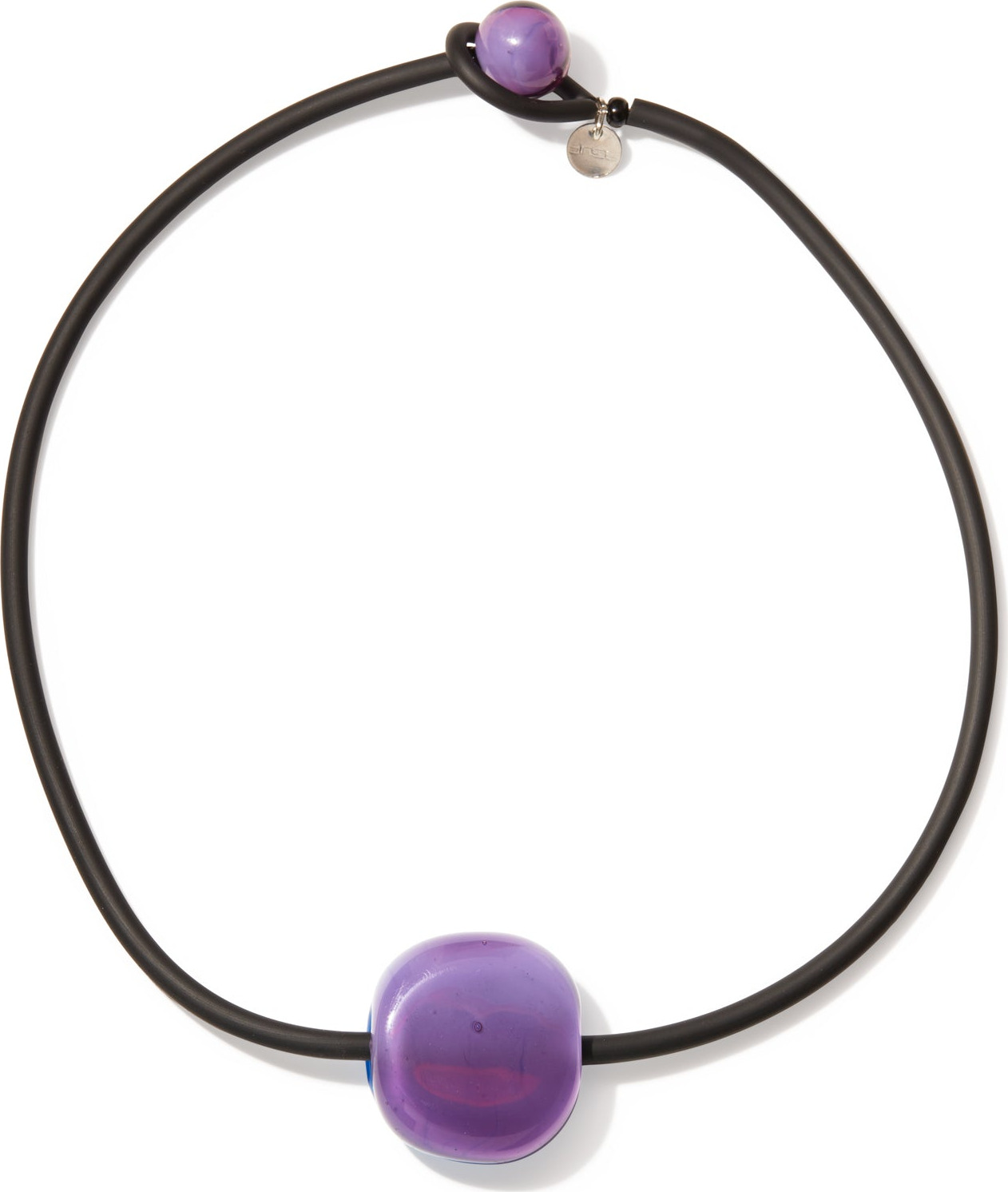 Bonbon Glass Necklace – Purple/ Turquoise