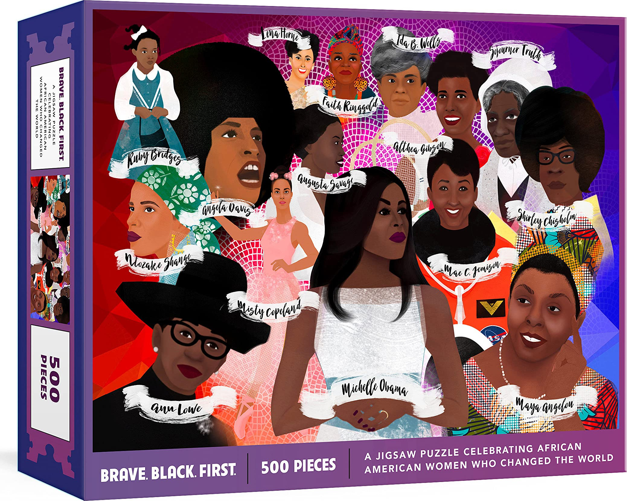 Brave. Black. First. Puzzle // A Jigsaw Puzzle and Poster Celebrating African American Women Who Changed the World – 500 Piece