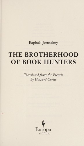 Brotherhood of Book Hunters cover