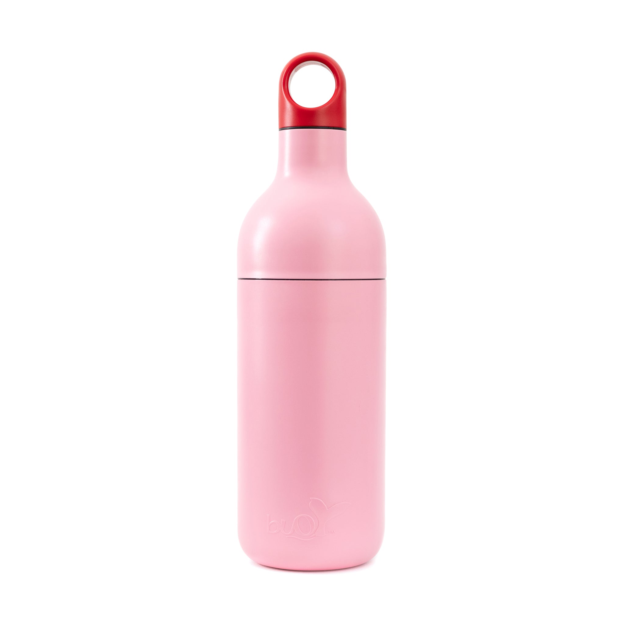 Buoy Recycled Ocean Plastic Water Bottle – Pink/ Red