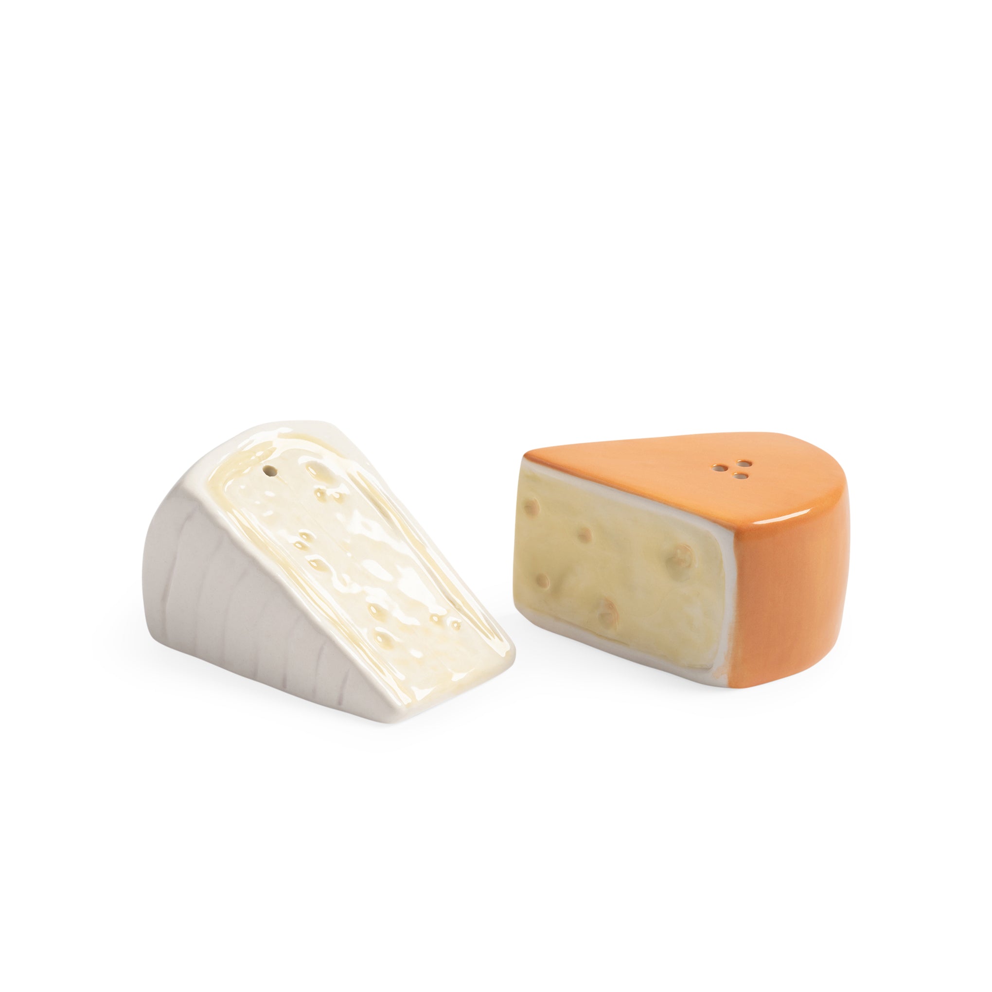Cheese Ceramic Salt & Pepper Shakers – Set of 2