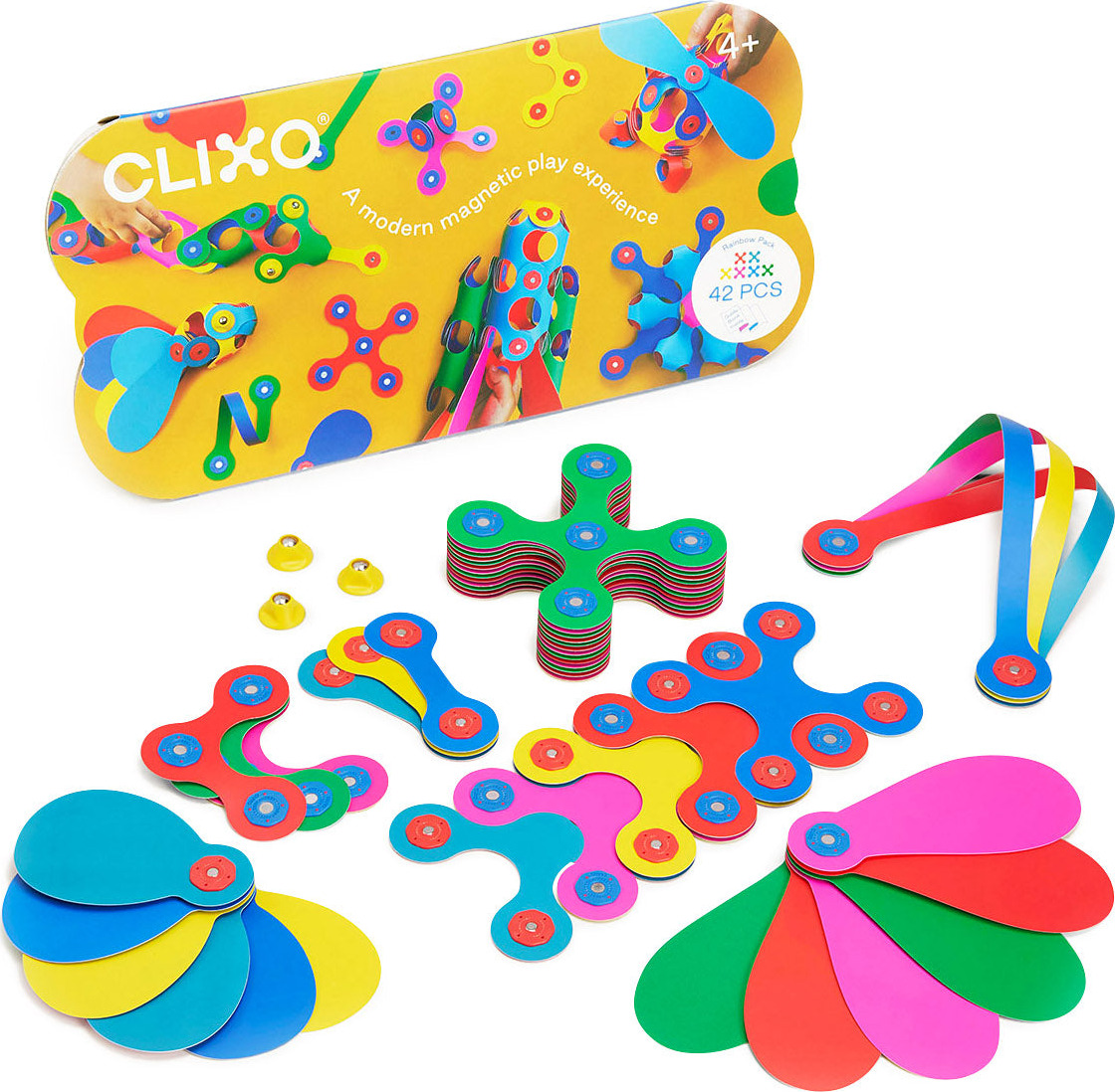 Clixo Rainbow Magnetic Construction Set