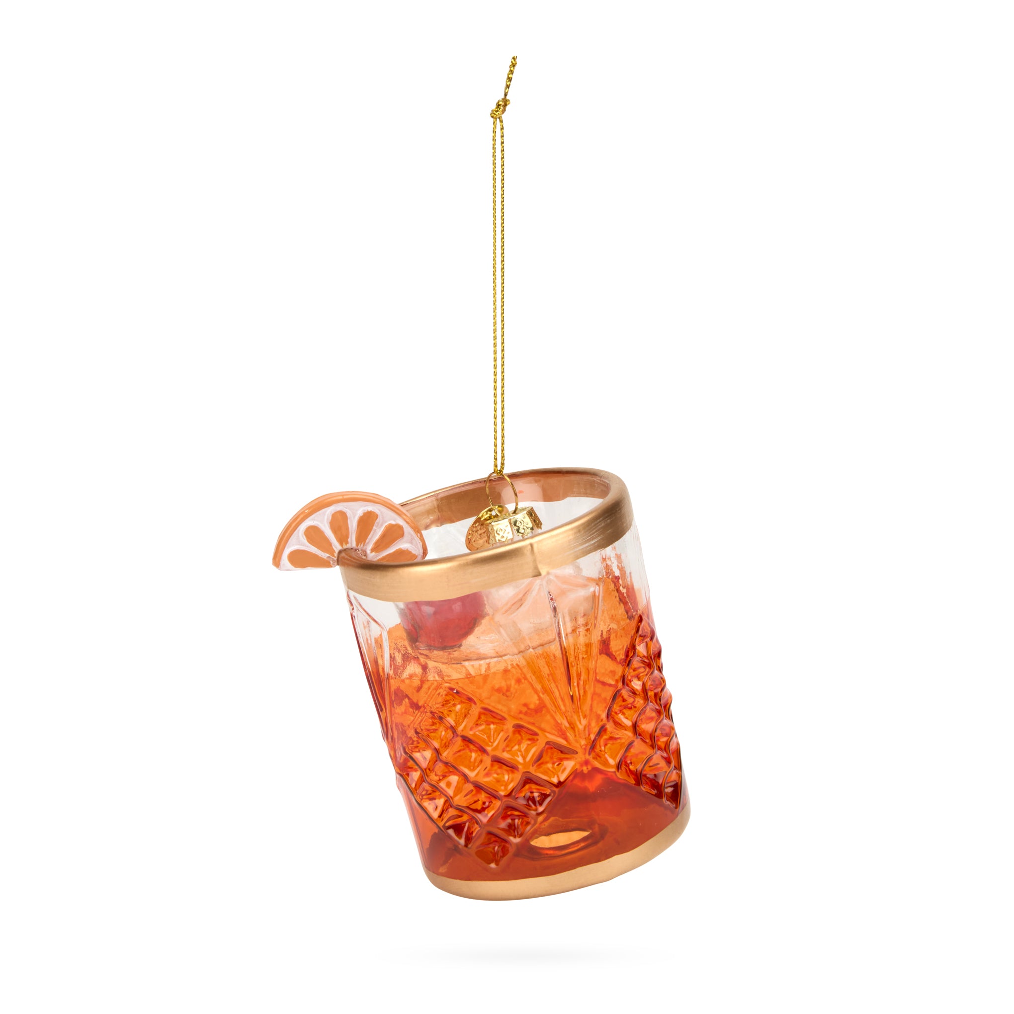 Cocktail Glass Holiday Ornament – Old Fashioned