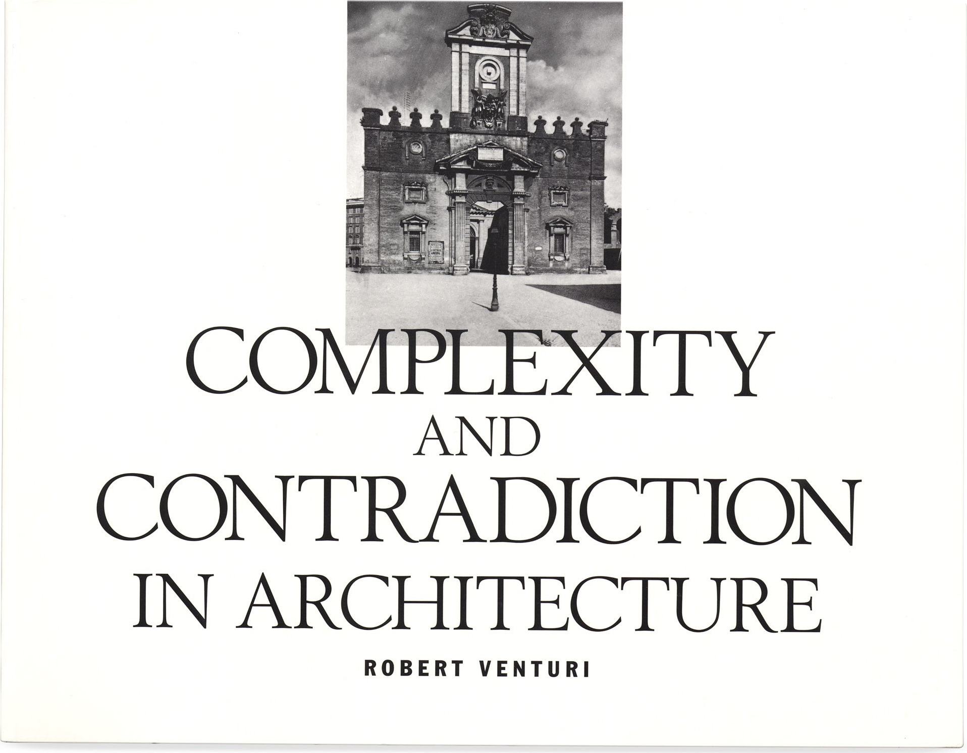 Complexity and Contradiction in Architecture – Paperback cover