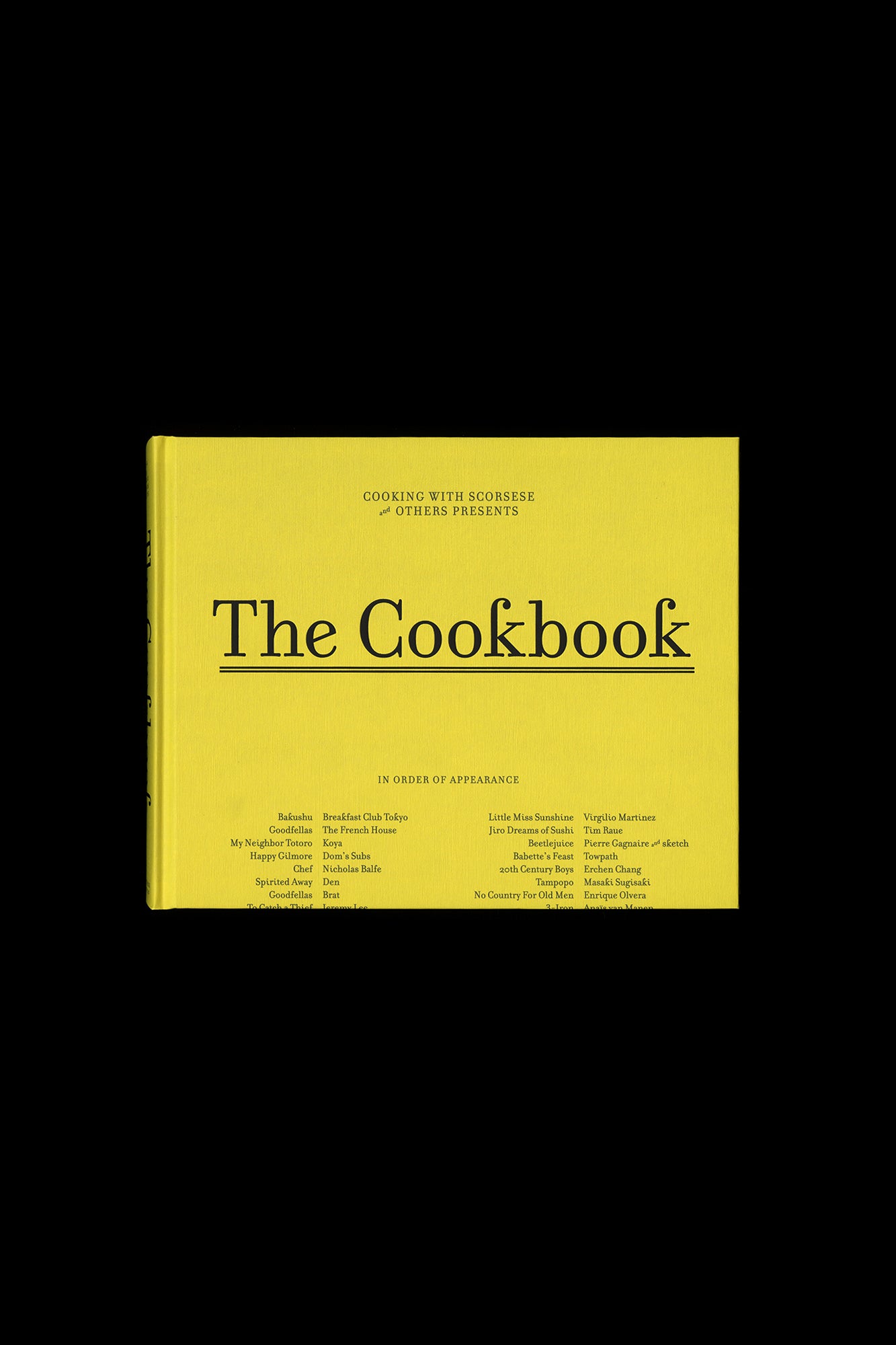Cooking With Scorsese: The Cookbook