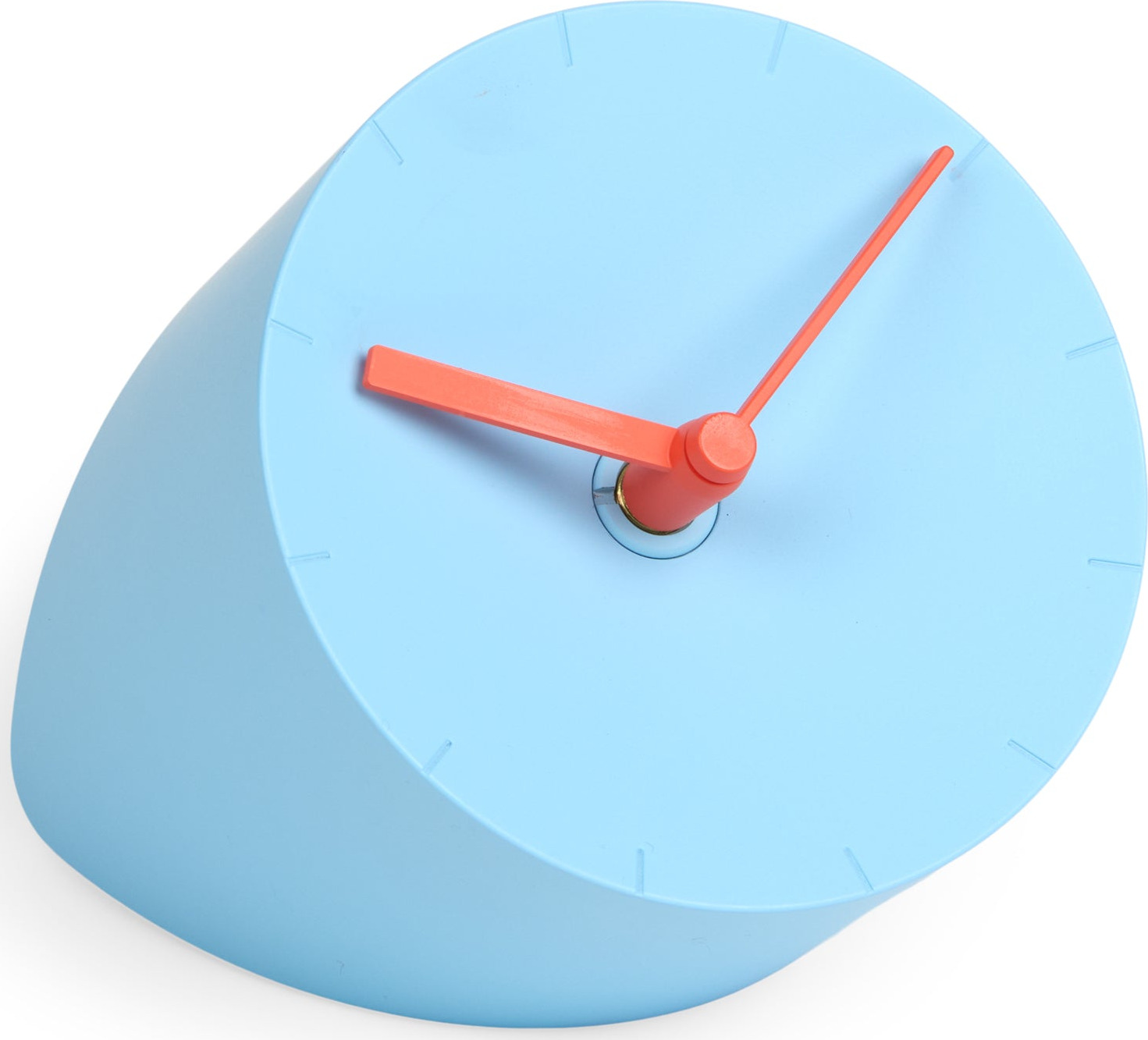 Corner Desk Clock – Light Blue