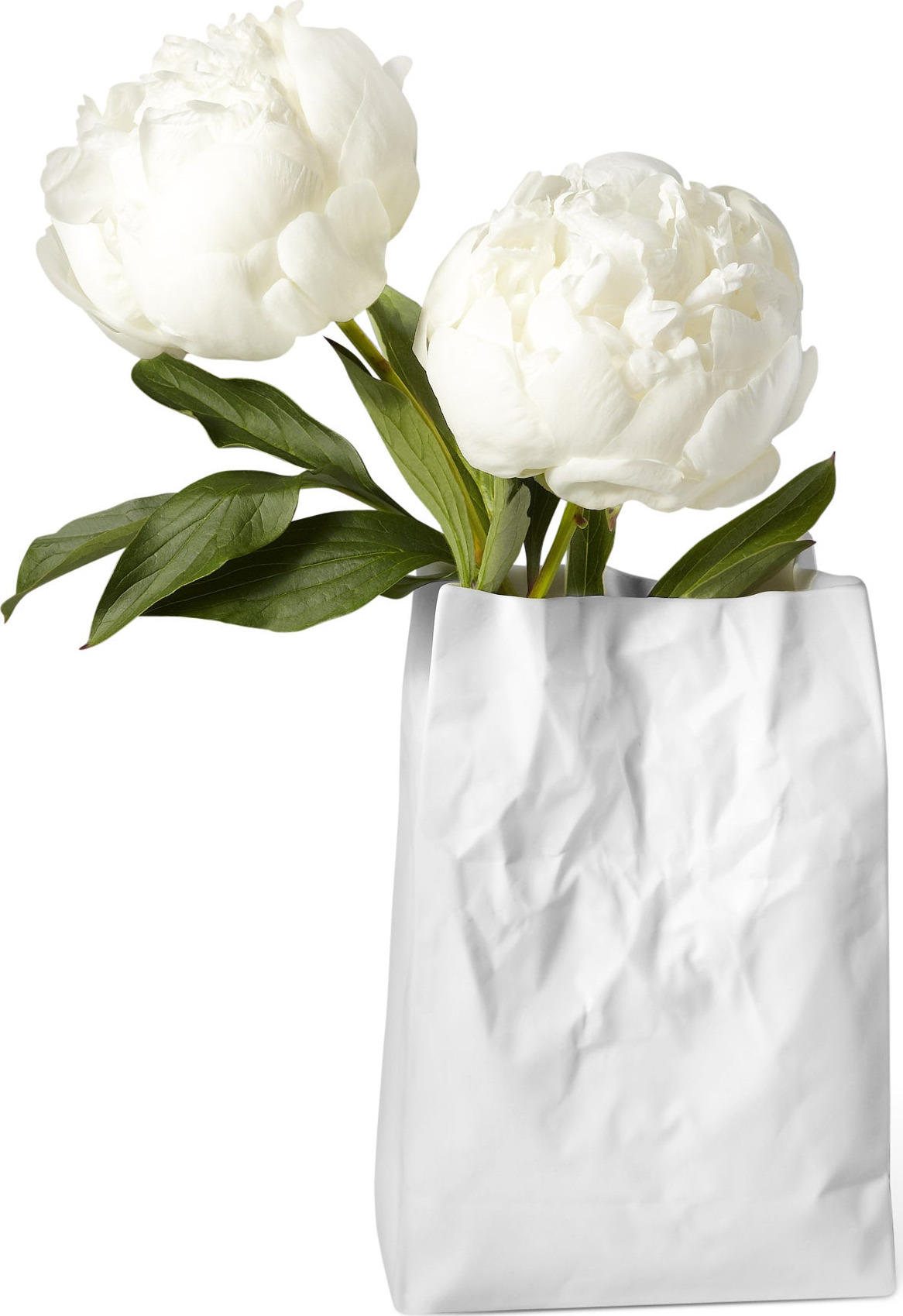 Crinkle Bag Porcelain Vase