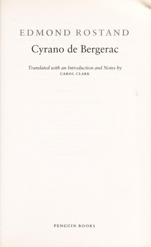 Cyrano de Bergerac cover