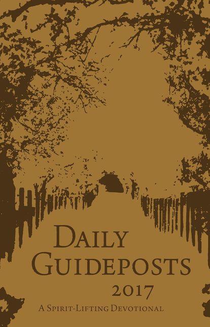 Daily Guideposts 2017: A Spirit-Lifting Devotional (Leather Edition) cover