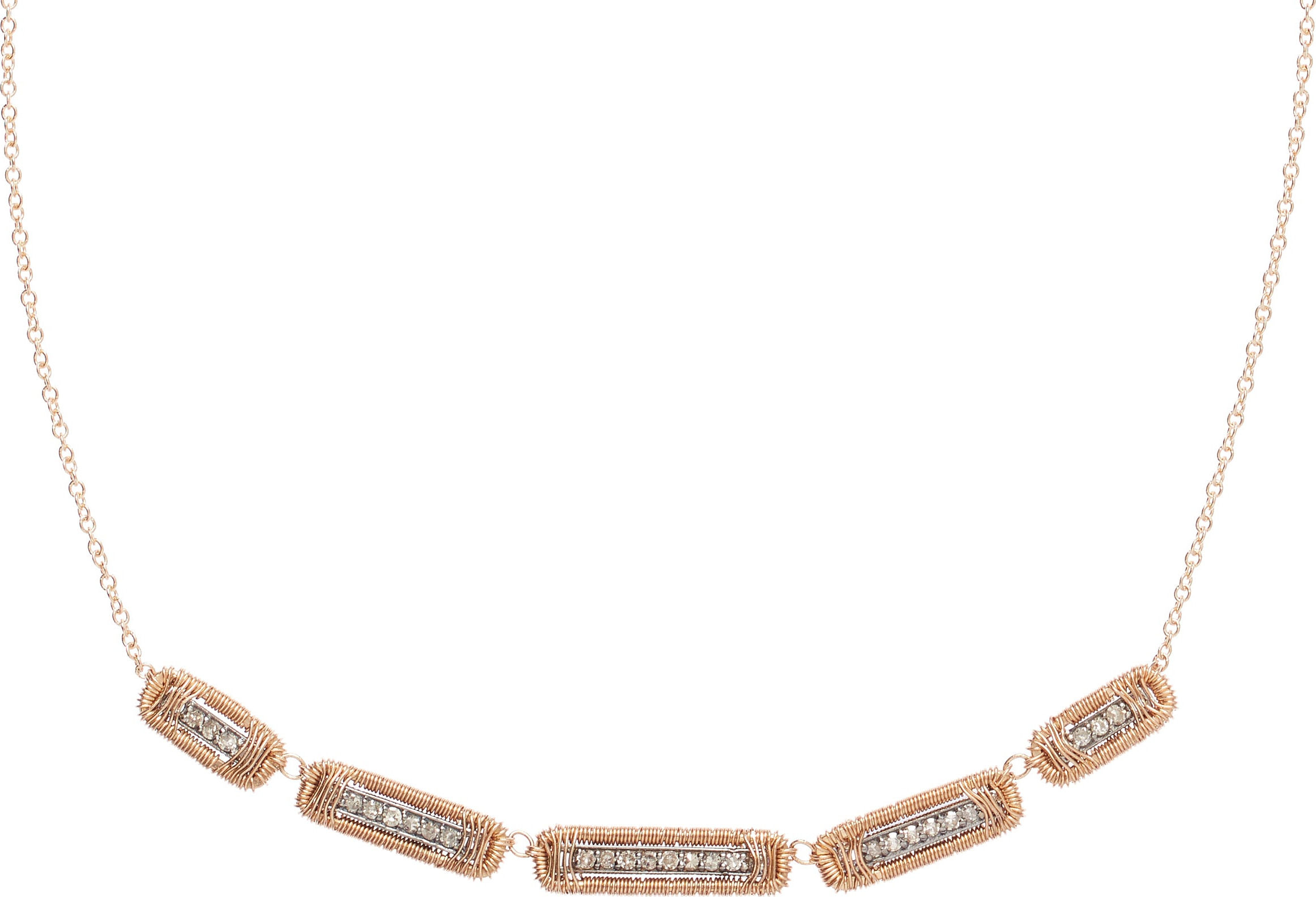 Diamond Rectangles Necklace