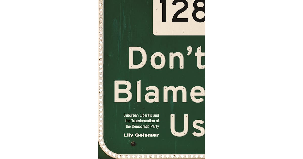 Don’t Blame Us: Suburban Liberals and the Transformation of the Democratic Party cover