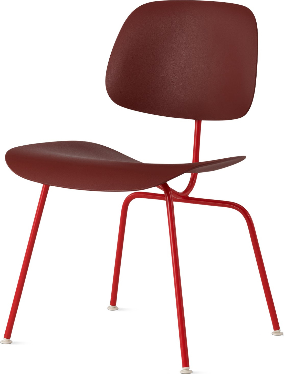 Eames EC-127 Molded Recycled Plastic Dining Chair from Herman Miller – Red/ Red