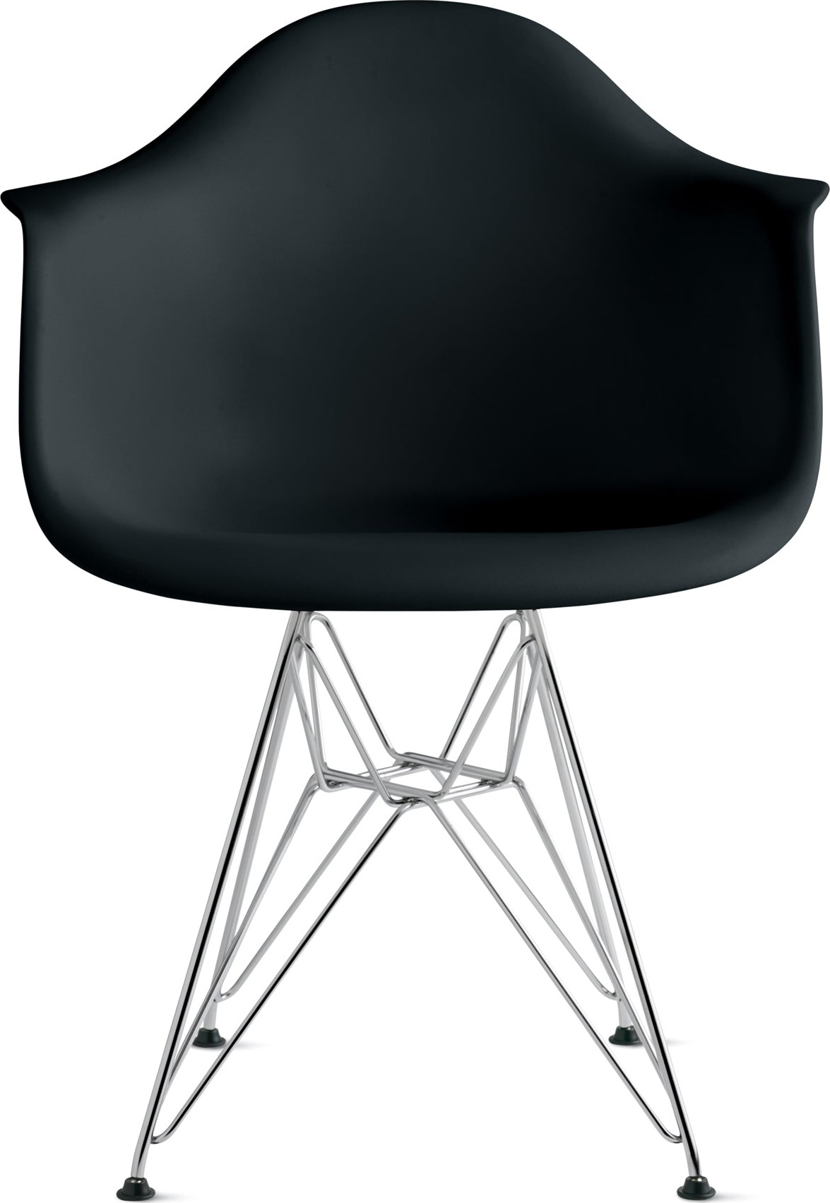 Eames® Molded Recycled Plastic Armchair from Herman Miller – Black