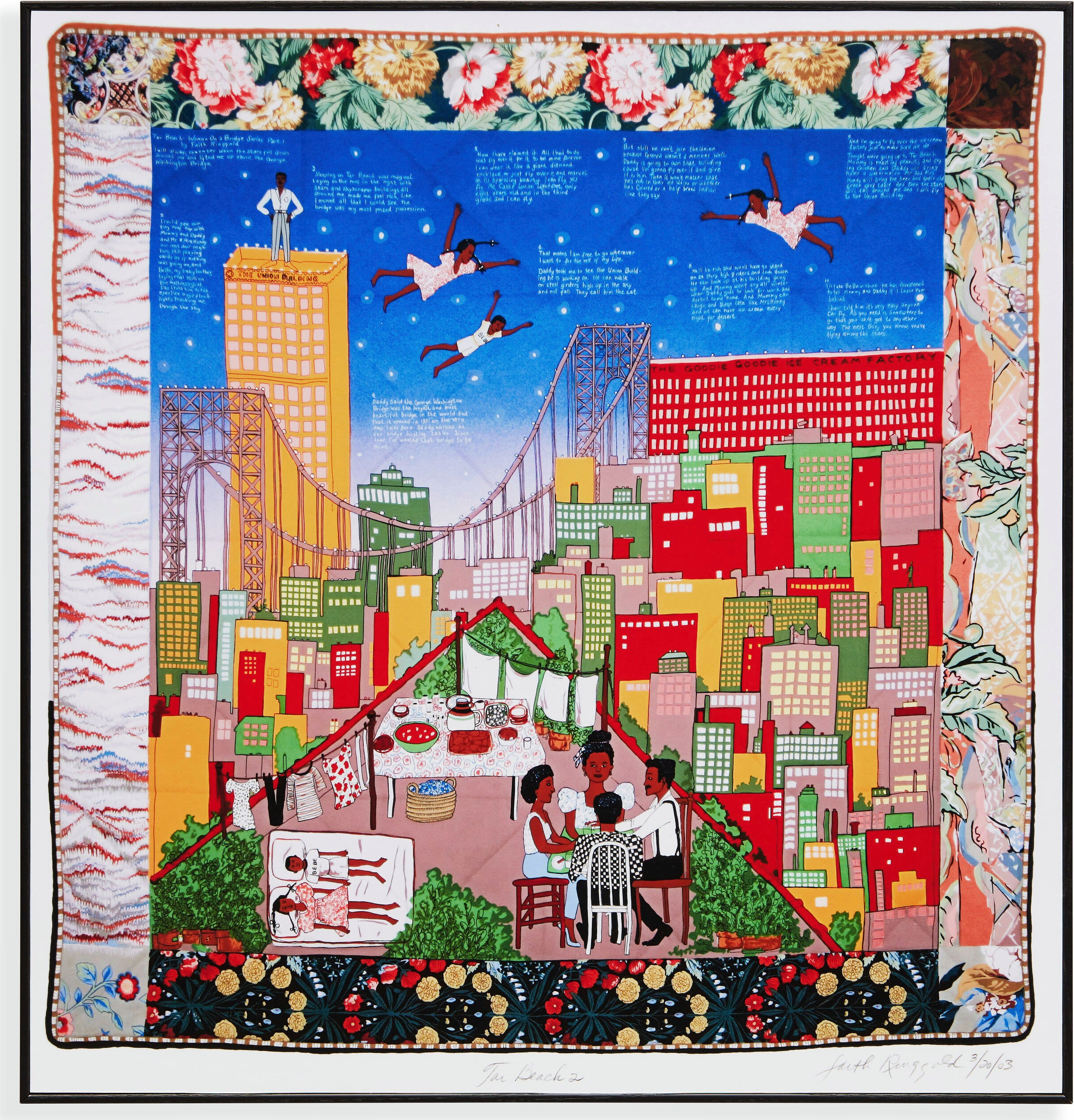 Faith Ringgold Tar Beach #2 Framed Print