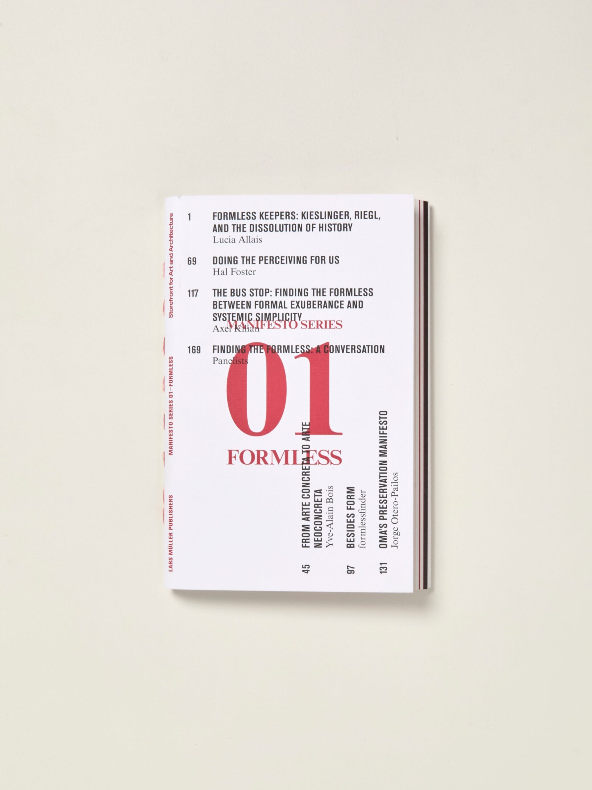 Formless: Storefront for Art and Architecture Manifesto Series 1