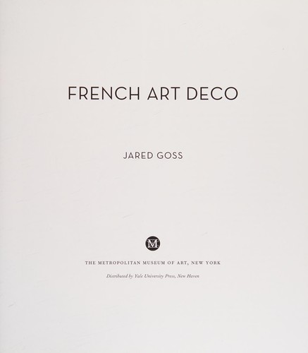 French Art Deco cover