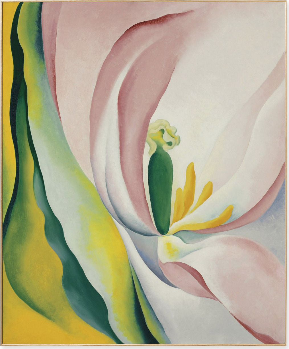 Georgia O’Keeffe: Pink Tulip Framed Print