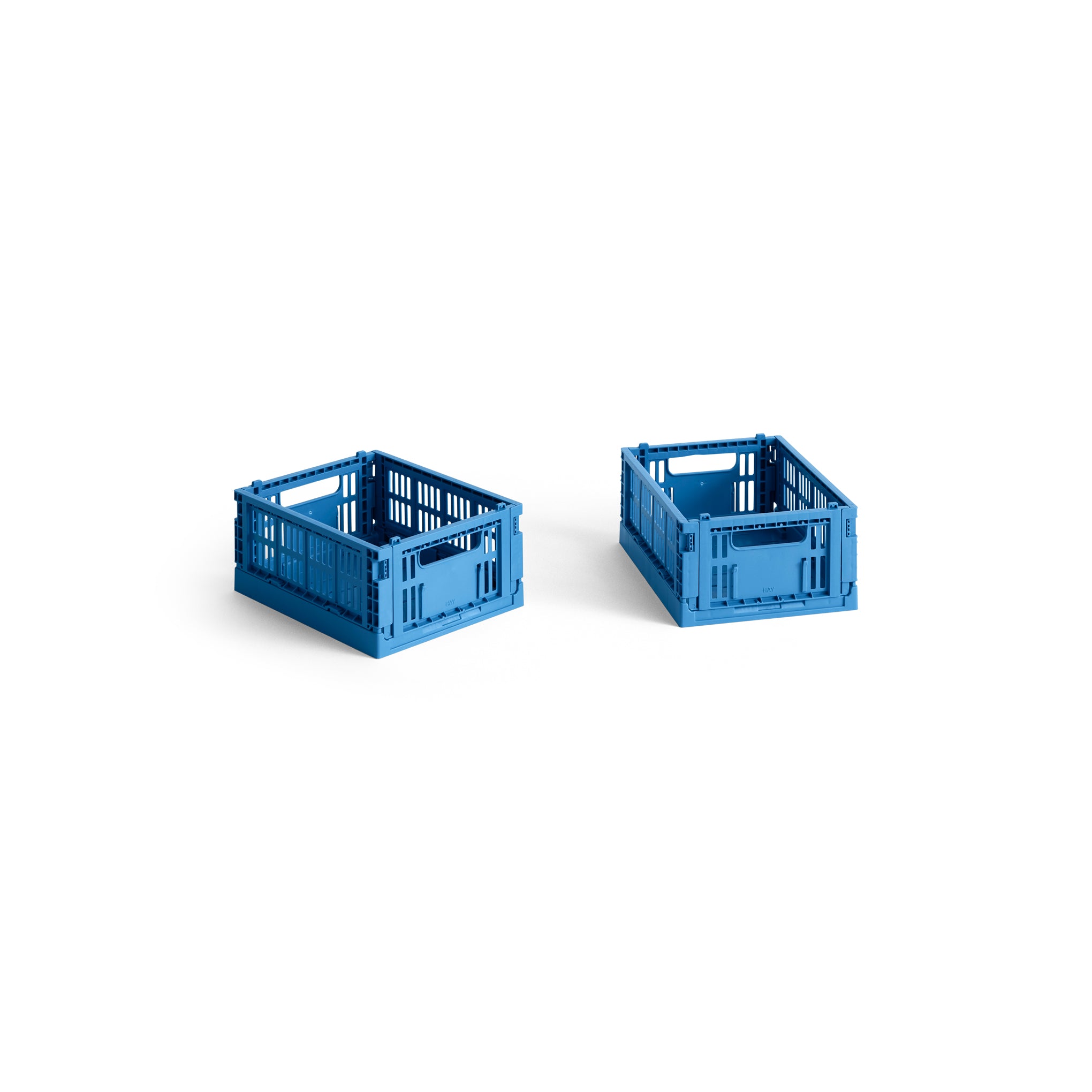 HAY Recycled Plastic Collapsible Color Crate – Electric Blue