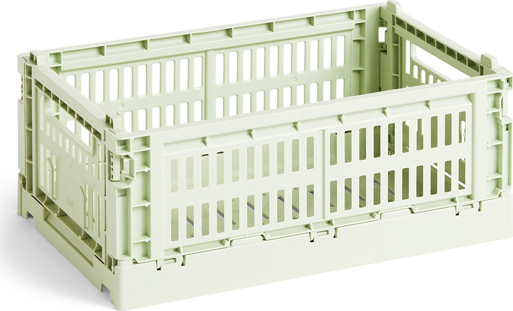 HAY Recycled Plastic Collapsible Color Crate – Mint