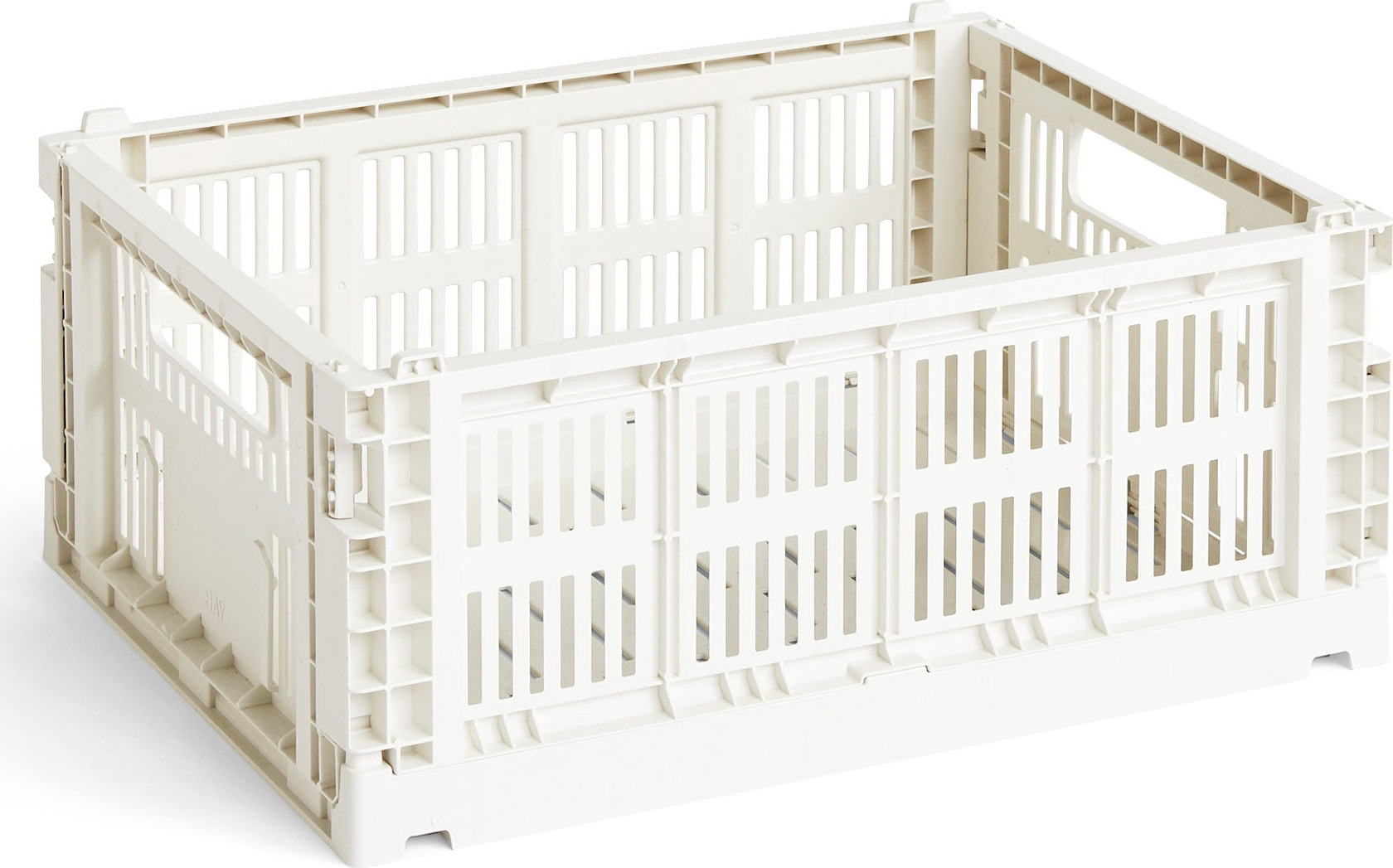HAY Recycled Plastic Collapsible Color Crate – Off White