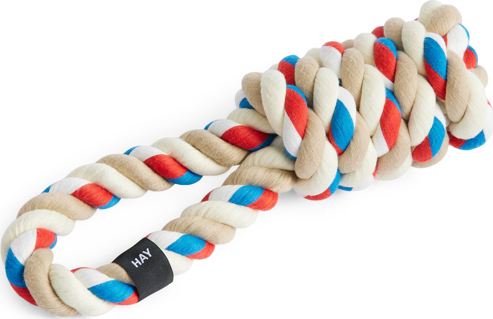 HAY Rope Toy for Dogs in Recycled Polyester – Red/ Turquoise