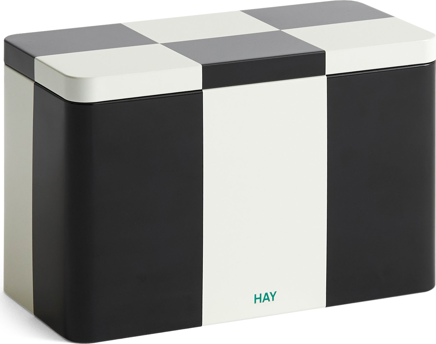 HAY Tin Container – Black/ Off White