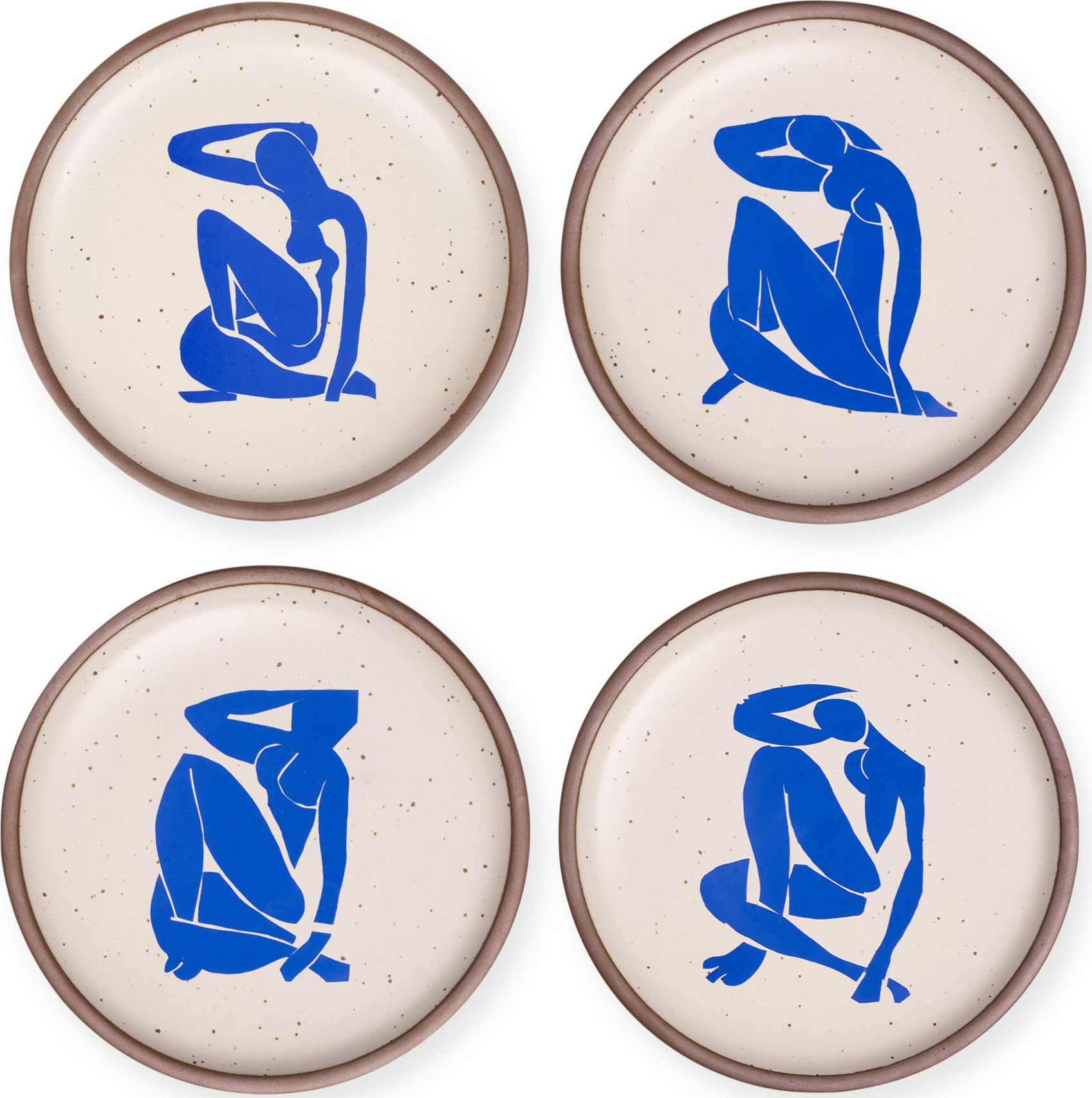 Henri Matisse Nu bleu, I–IV Stoneware Dinner Plates – Set of 4