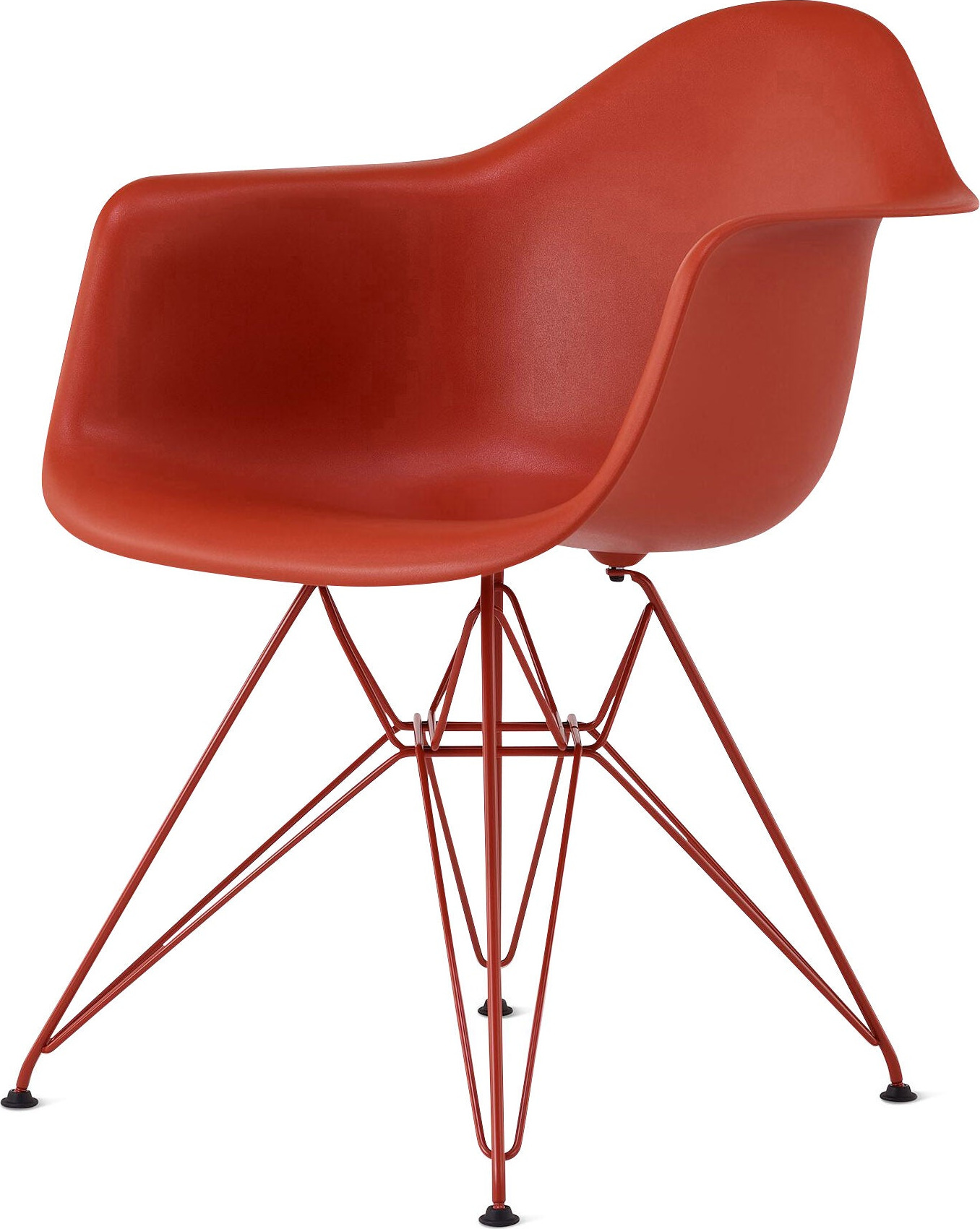 Herman Miller x HAY Eames Molded Recycled Plastic Armchair – Iron Red