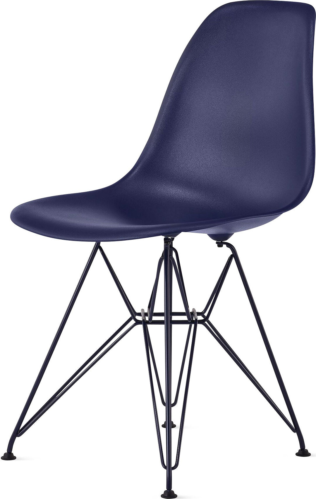 Herman Miller x HAY Eames Molded Recycled Plastic Side Chair – Black Blue