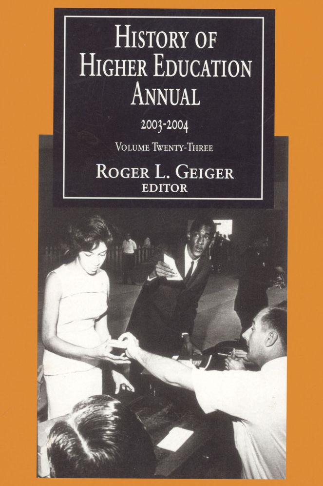 History of Higher Education Annual: 2003-2004 cover