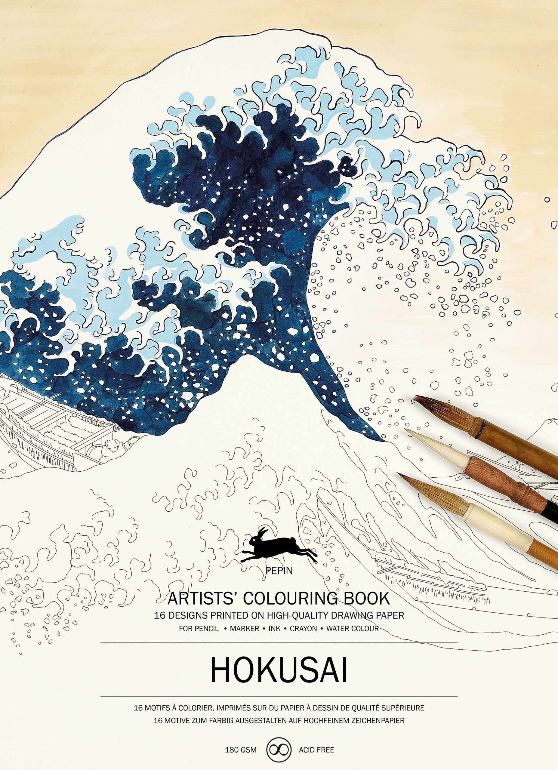 Hokusai Artists’ Colouring Book