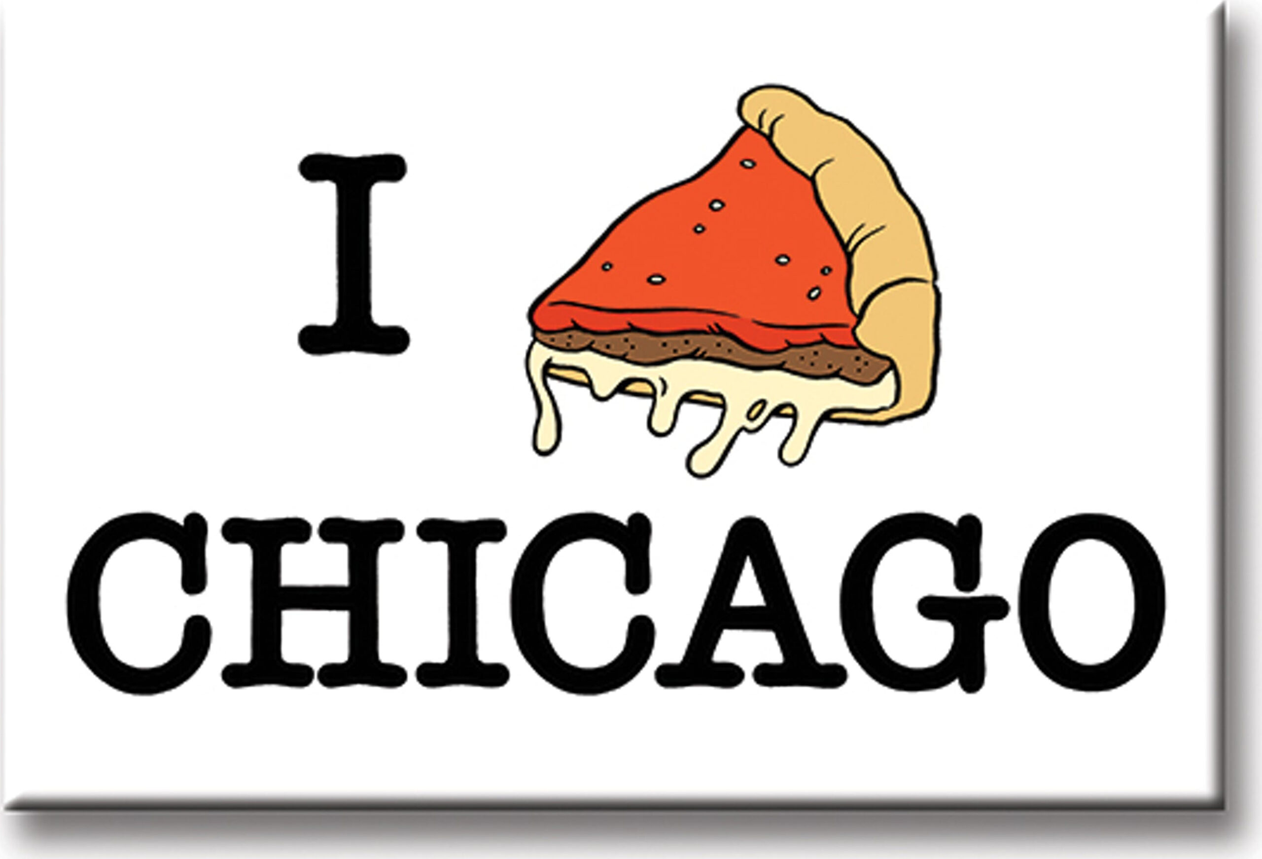I Deep Dish Chicago Magnet