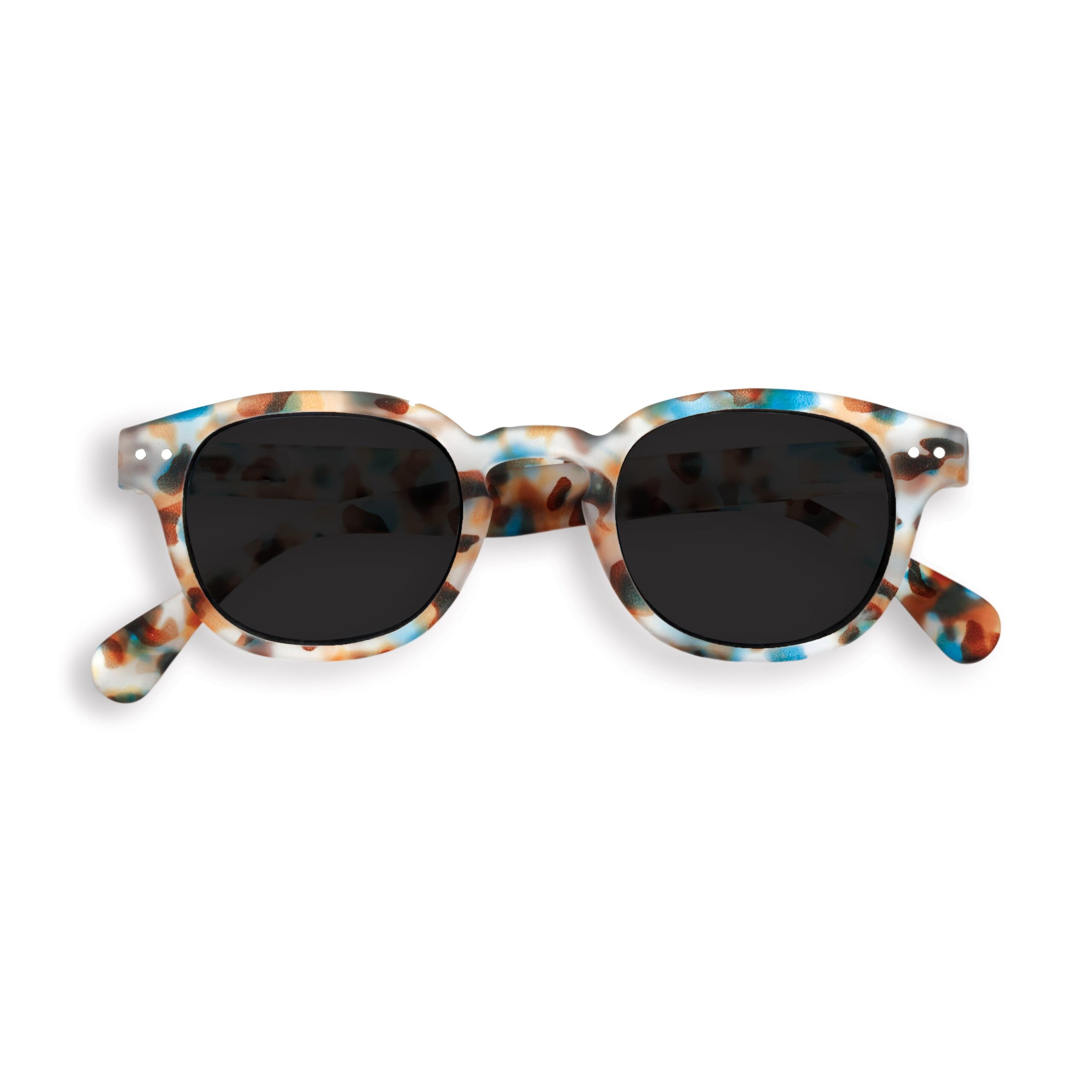 IZIPIZI Rounded-Edge Square Sunglasses #C – Black